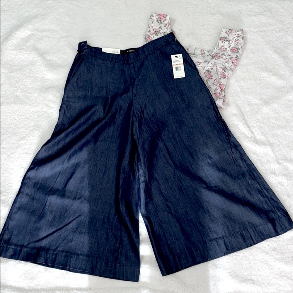 KIIND OF Blue Rinse Wash Culottes